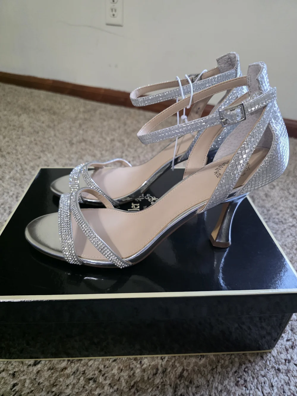 IM Vanny Silver Strappy Heeled Sandals